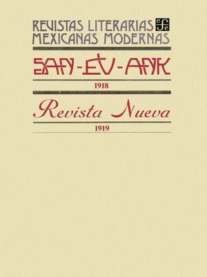 cover image of San-Ev-Ank, 1918. Revista Nueva, 1919